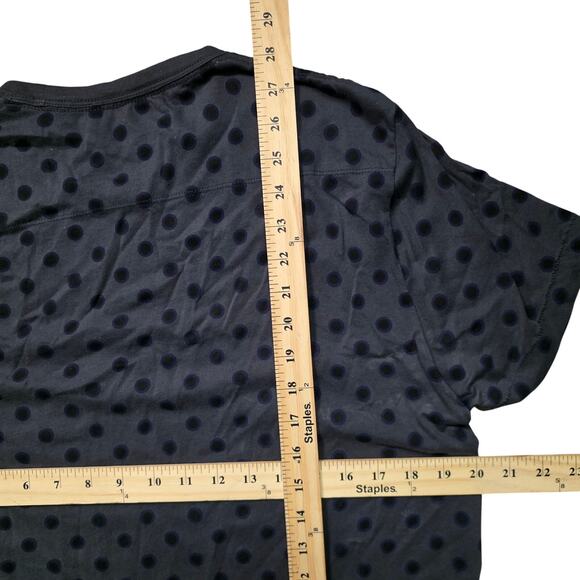 French Connection Navy Printed T-Shirt Men’s L Round Neck - Picture 5 of 6